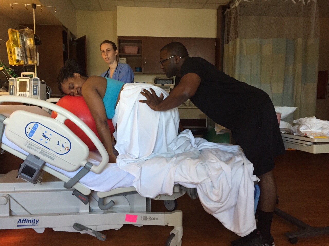 Hospital Birth With Nitrous Oxide & Birth Tub