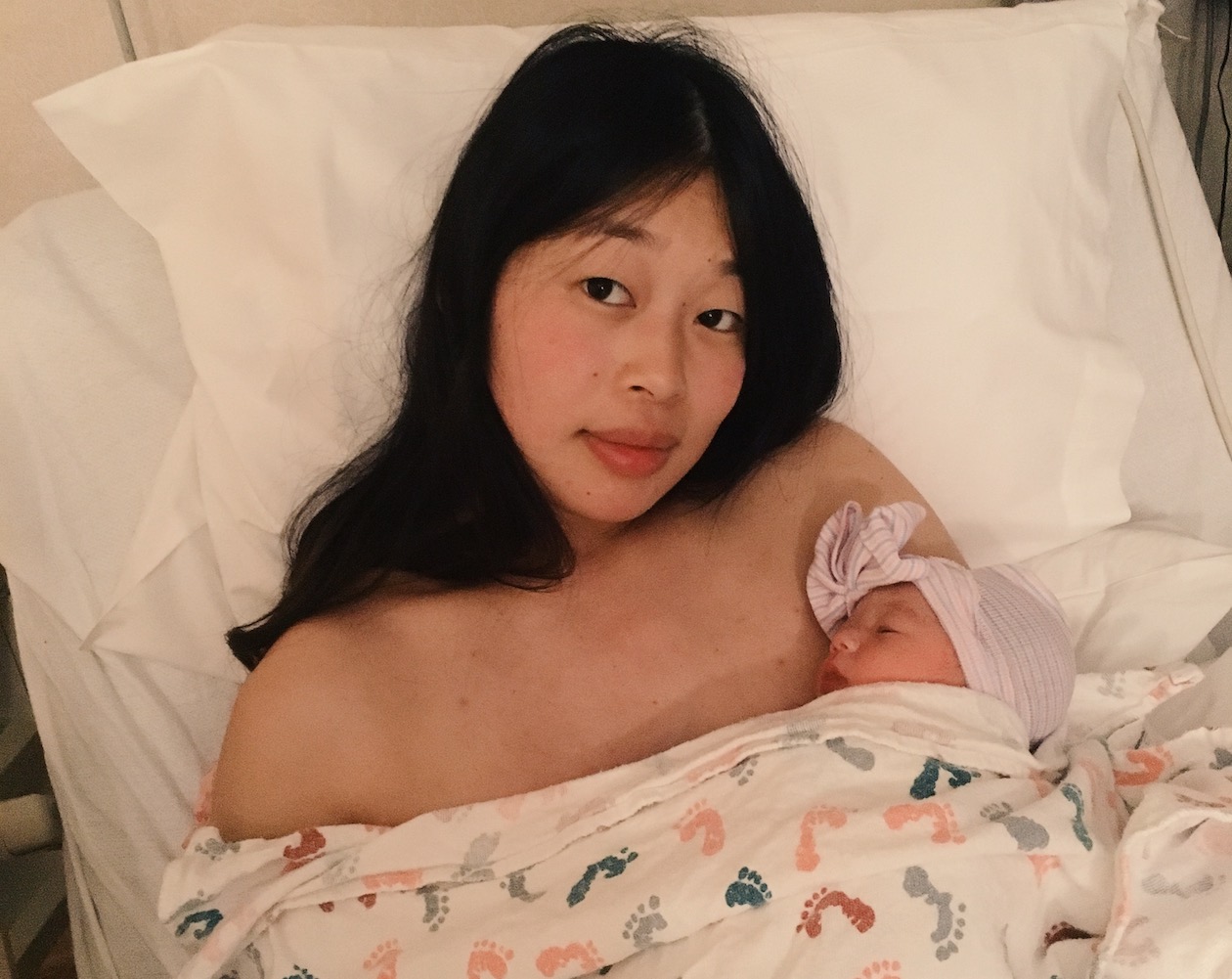 Unmedicated Posterior Birth Story at Midwifery Center Attached to Hospital