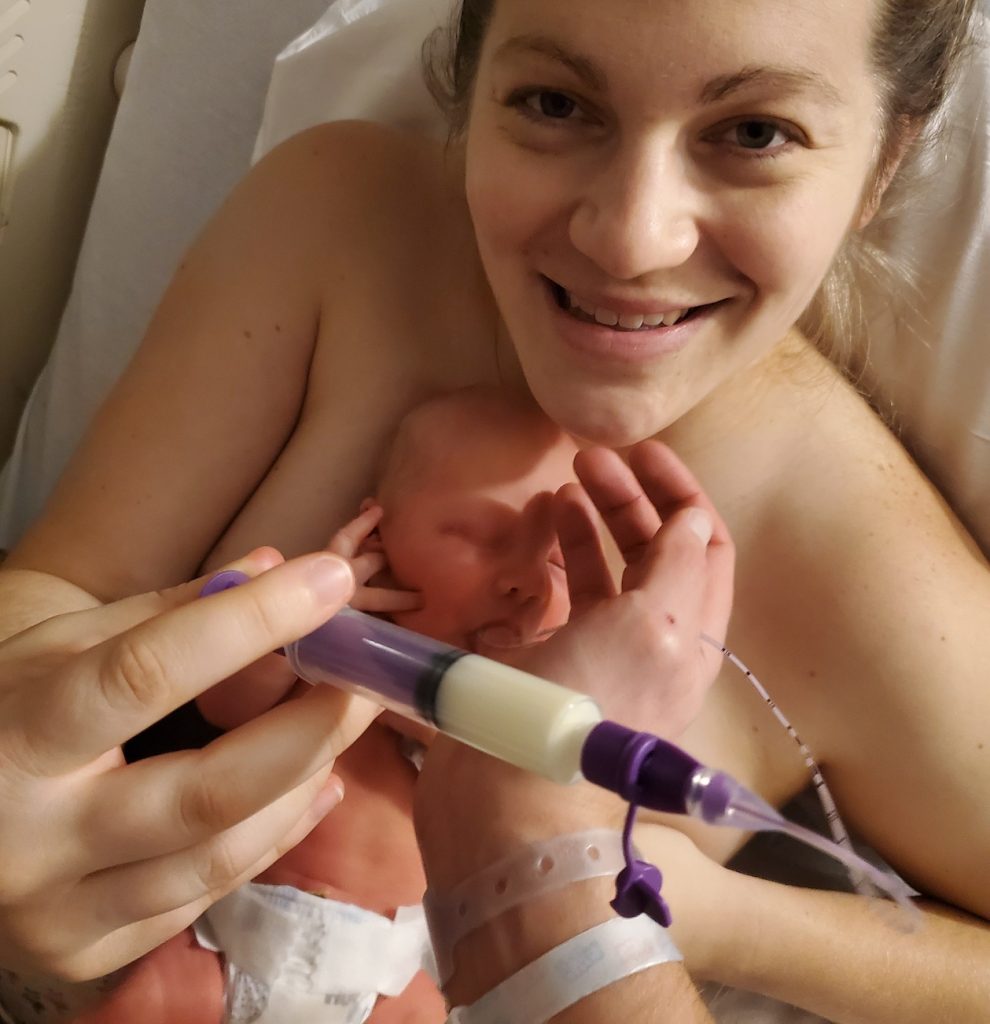 syringe feeding preemie