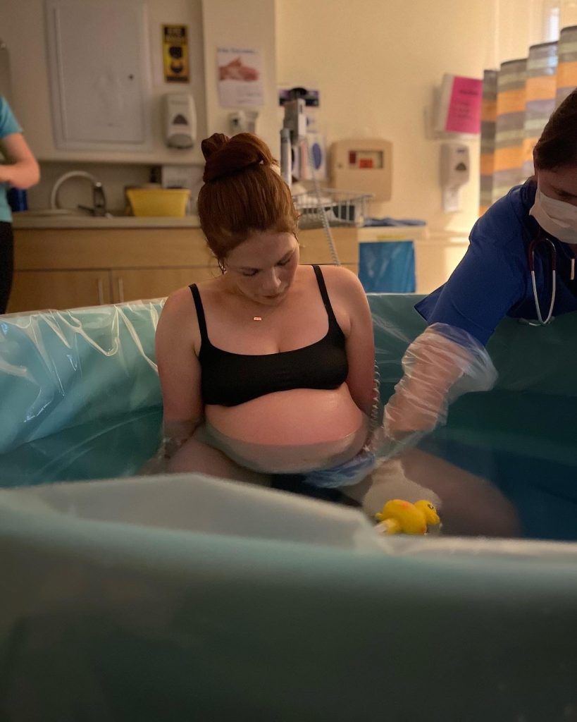water birth at hospital