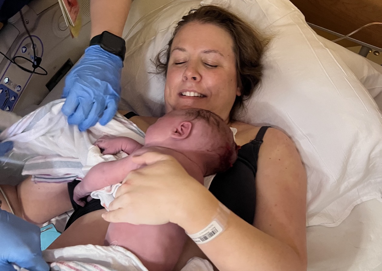 Unmedicated VBA2C Birth Story with Gentle Induction + Postpartum Depression Discussion