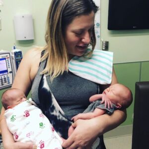 Twins Induction Breech Birth followed by Accidental Unassisted Homebirth; 2 Very Different Postpartums