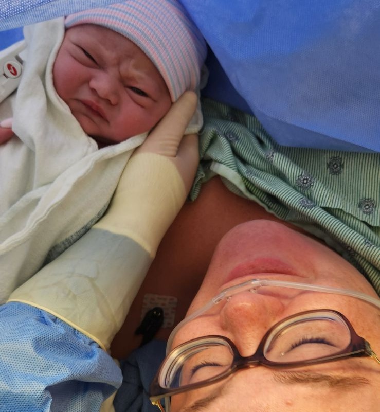 unplanned csection birth story