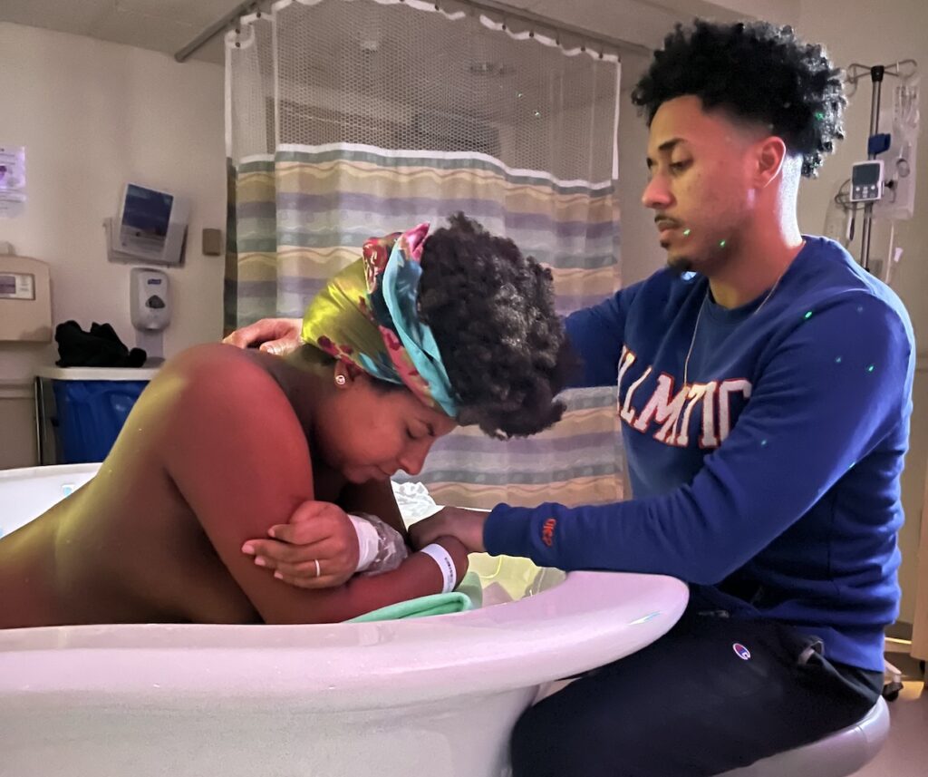 hospital water birth story